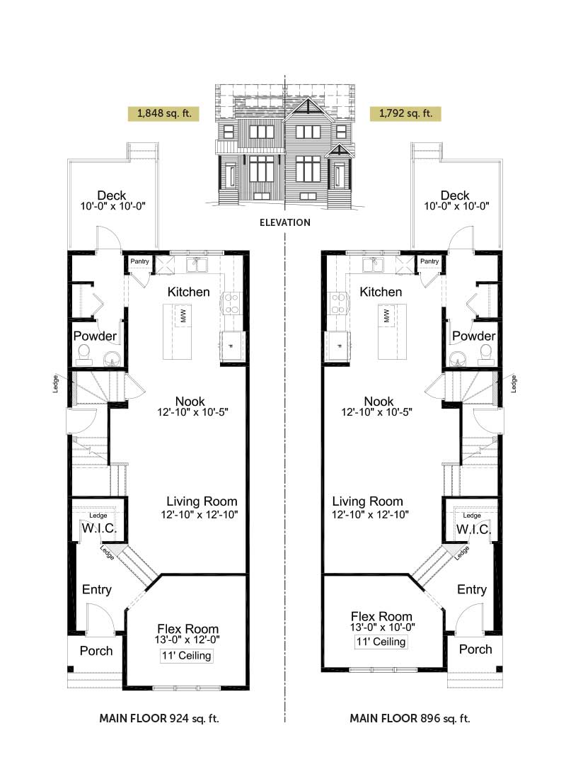 Fairview_Duplex_Tillotson_RenderingFront_Home_AllistonGroup_Okotoks_ForSale_MainFloor