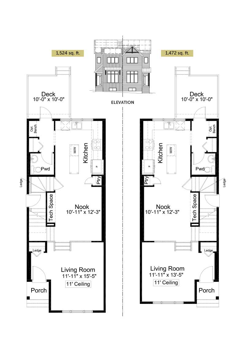Franklin_Duplex_Tillotson_RenderingFront_Home_AllistonGroup_Okotoks_ForSale_MainFloor