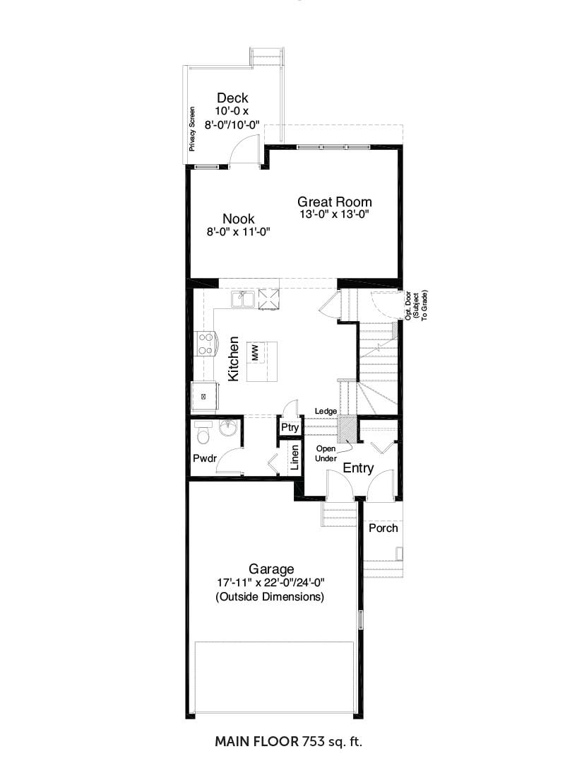 Maple_Duplex_SouthShore_RenderingFront_Home_AllistonGroup_Chestermere_ForSale_MainFloor