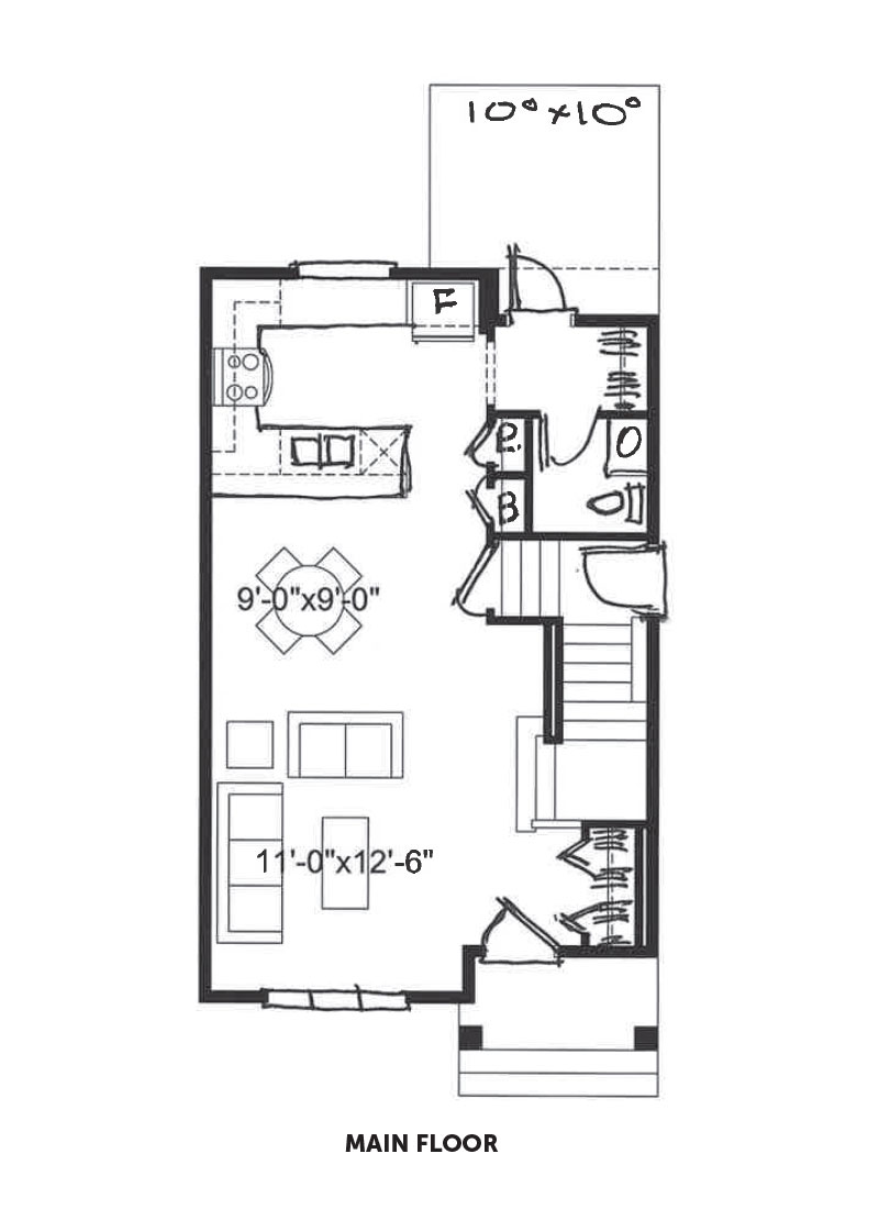 Redwood1_Duplex_Edgefield_RenderingFront_Home_AllistonGroup_Strathmore_ForSale_MainFloor