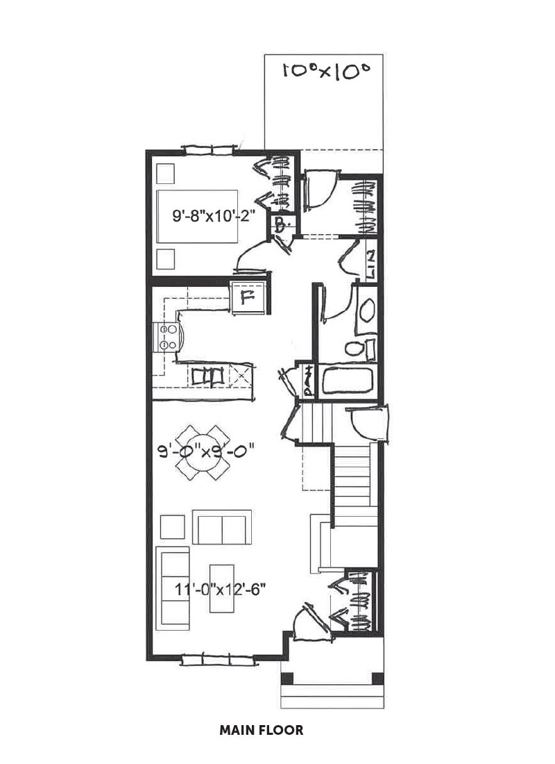 Redwood4_Duplex_Edgefield_RenderingFront_Home_AllistonGroup_Strathmore_ForSale_MainFloor